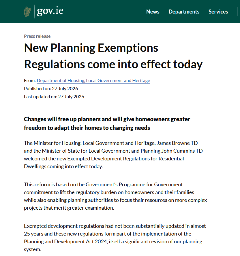 New Exemptions